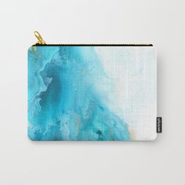 Abstract in Blue and Gold Carry-All Pouch