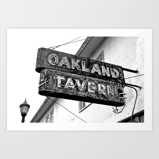 Old tavern sign Art Print