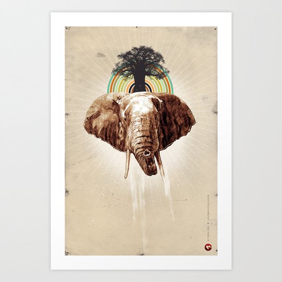 Glue Network Print Series "Environment & Animals" Art Print
