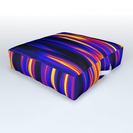 Polyamory Pride Vertically Flowing Light Outdoor Floor Cushion