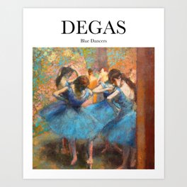 Degas - Blue Dancers Art Print