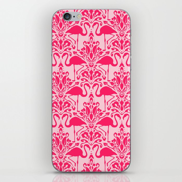 Flamingo Damask iPhone Skin