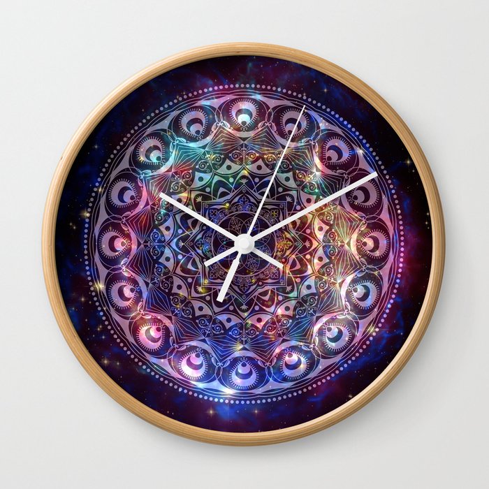 Universe Gate - Mandala Wall Clock