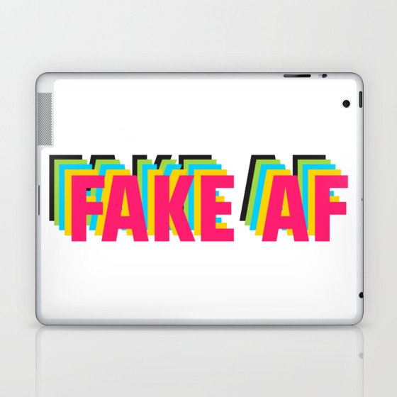 FAKE AF Laptop & iPad Skin