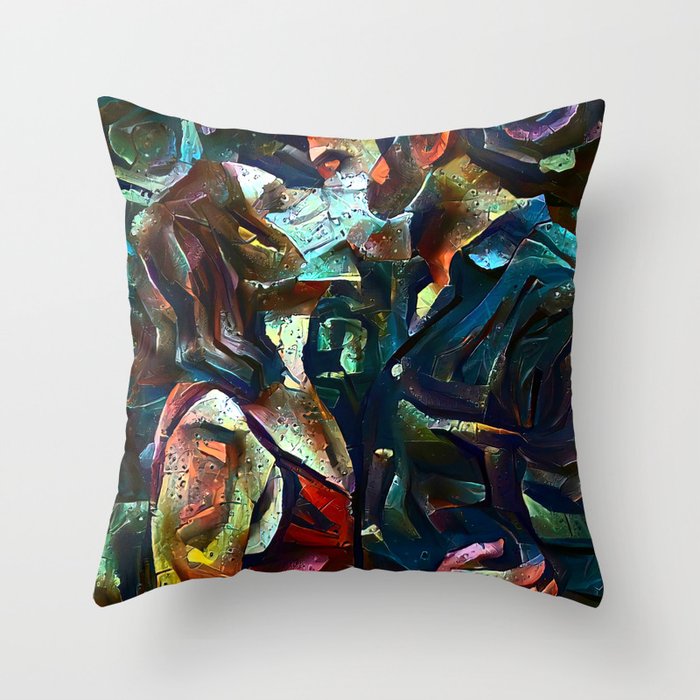 Panedmic Kiss Throw Pillow