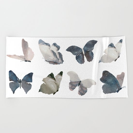 Butterfly Pattern Beach Towel