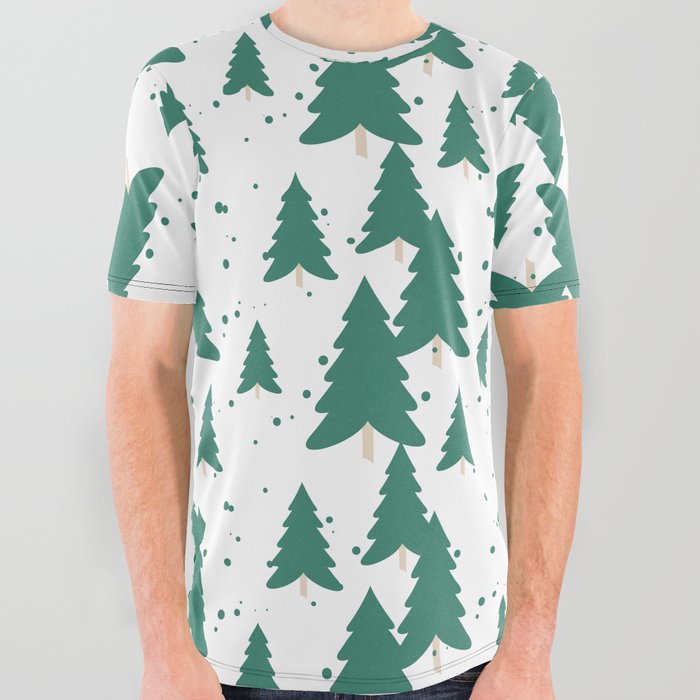 Christmas Pattern 2 All Over Graphic Tee