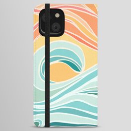 Sea and Sky Abstract Landscape iPhone Wallet Case