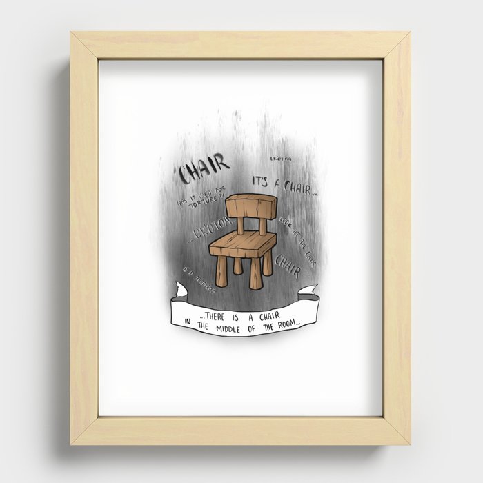 There’s A Chair Recessed Framed Print