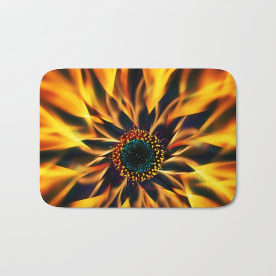 Flaming Love Flower Bath Mat