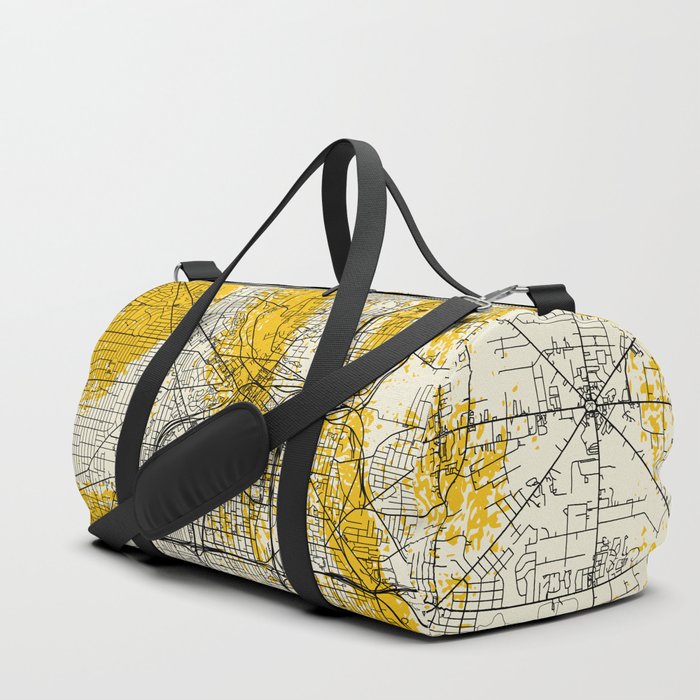 Akron USA - Yellow City Map Duffle Bag