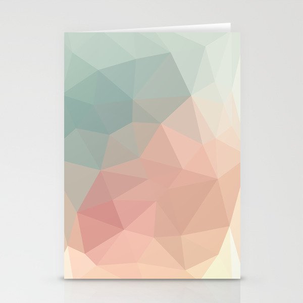Pastel Geometry Stationery Cards