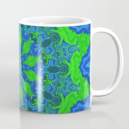 blue green mandala Coffee Mug
