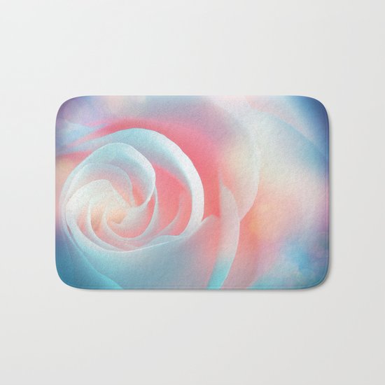 Rose flower and bokeh- Roses Bath Mat