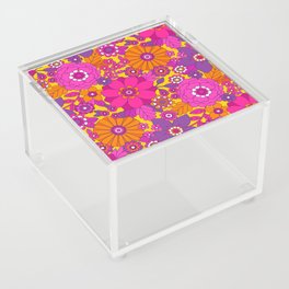 Retro Groovy Blooms Acrylic Box