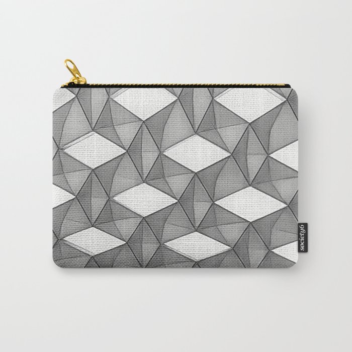 Trapez 5/5 grey pencil sketch by Brian Vegas Carry-All Pouch