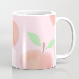 Pastel Pink and Orange Summer Peaches - Coffee Mug