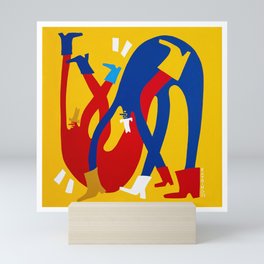 Cowboy Jonkles (Yellow) Mini Art Print