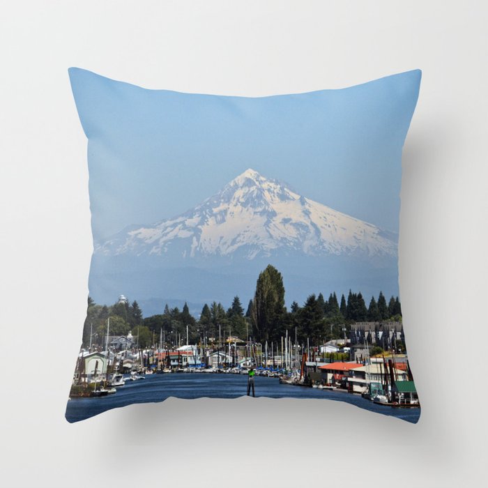 Mount Hood Throw Pillow