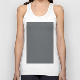Dark Lead Gray Solid Color Pairs Behr Graphic Charcoal N500-6 Accent Shade / Hue / All One Colour Tank Top