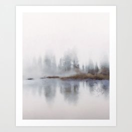 lake mist Art Print