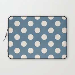 Blue & Ivory Spotted Print Laptop Sleeve
