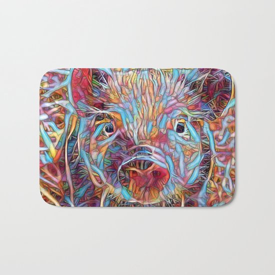 Funky little Piglet Bath Mat