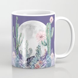 Desert Nights Gemstone Oasis Moon Purple Coffee Mug
