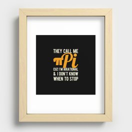 Funny Pi Day Recessed Framed Print
