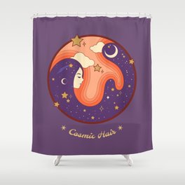 Cosmic Hair Shower Curtain
