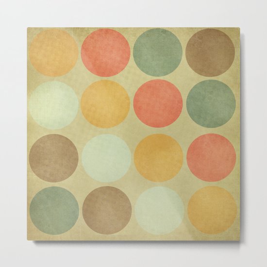 Autumn Circles Metal Print