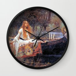 THE LADY OF SHALLOT - WATERHOUSE Wall Clock