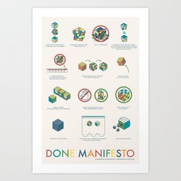 Done Manifesto Art Print
