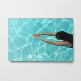 Dive Metal Print | Photo, Beach, Coastal, Underwater, Color, Water, Curated, Swim, Digital 