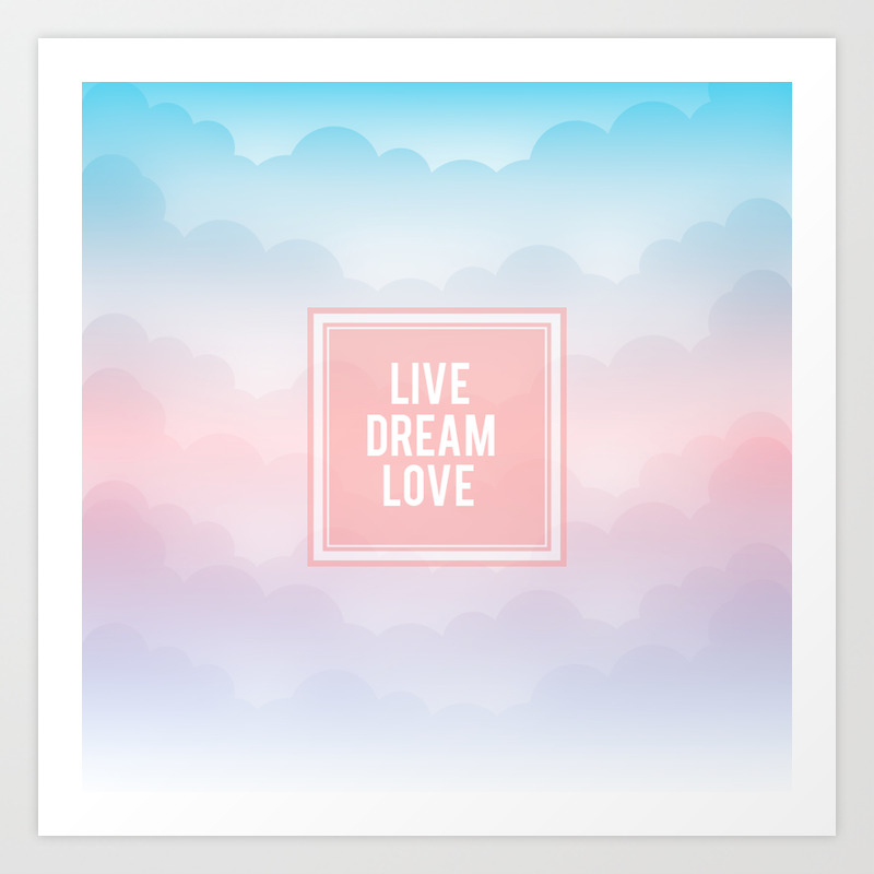 Sky With Beautiful Clouds Background Art Print By Jerel Society6