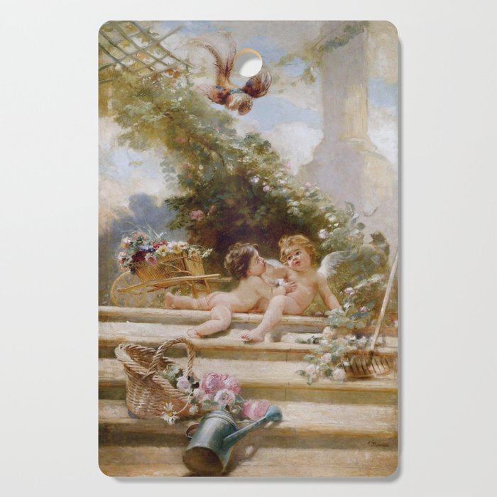 Cupid Gardeners by Konstantin Makovsky Cutting Board