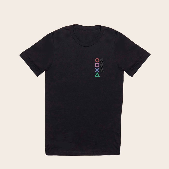 Playstation online buttons shirt