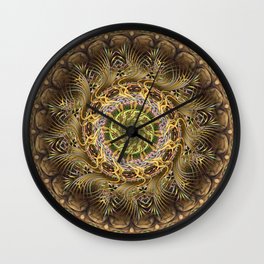 Frond Flinger Jamboree Wall Clock | Kinetic, Harmonious, Artisticflair, Bestfriends, Wispy, Abstractbeauty, Inspiration, Mandala, Ribbon, Tangled 
