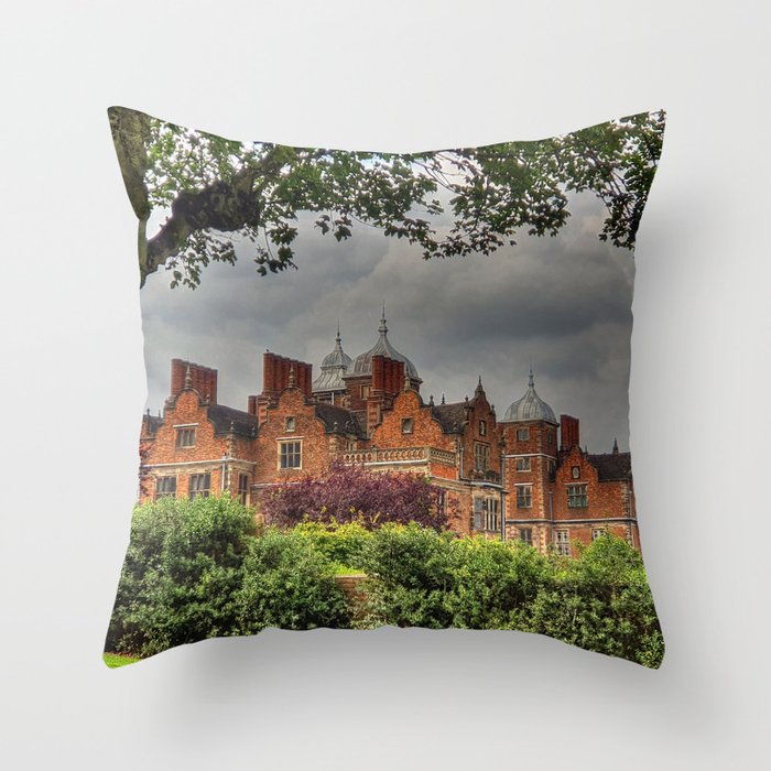 Glimpse of Aston Hall Throw Pillow