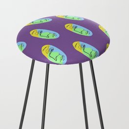FACE PATTERN Counter Stool
