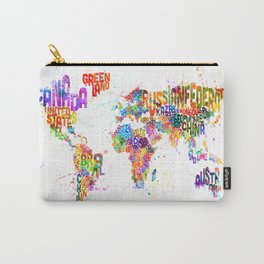 Paint Splashes Typography Text World Map Carry-All Pouch | Cartography, Worldmap, Michaeltompsett, Urbanwatercolor, Mapart, Typography, Wordmap, Vector, Watercolormap, Painting 