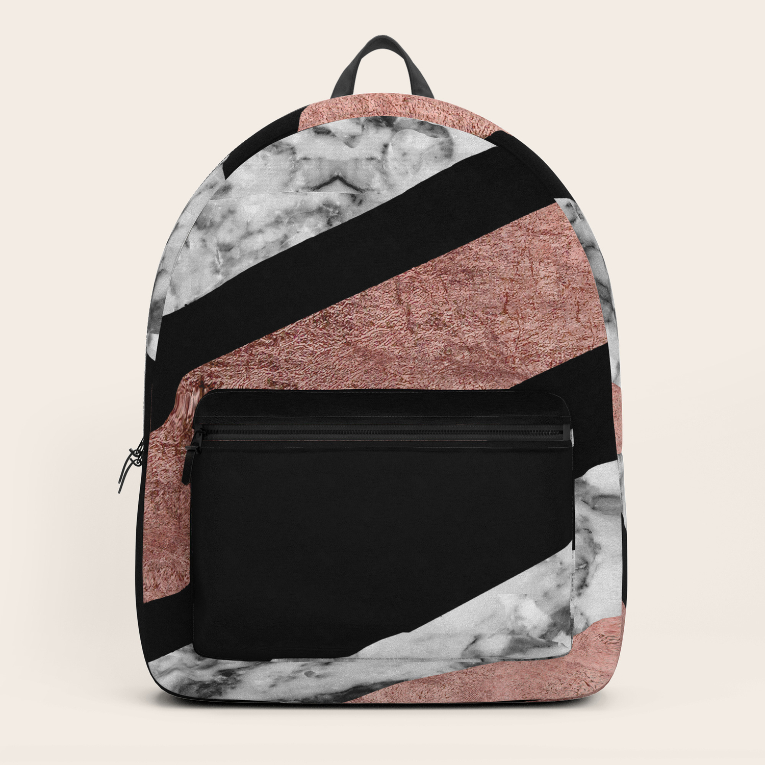 rose gold marble backpack