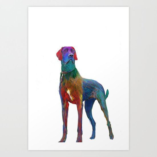 Great Dane Uncropped Art Print