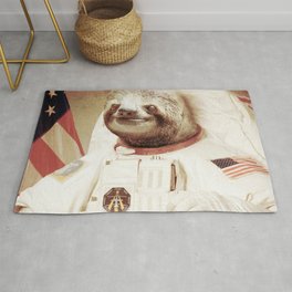 Sloth Astronaut Rug