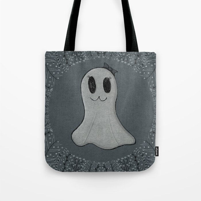 Spooky Ghost Girl Tote Bag