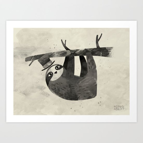 Mr. Sloth Art Print