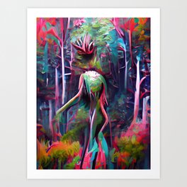 The Trip Forest Abduction Art Print