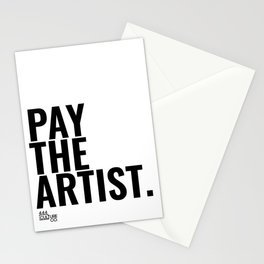 Pay The Artist Stationery Cards