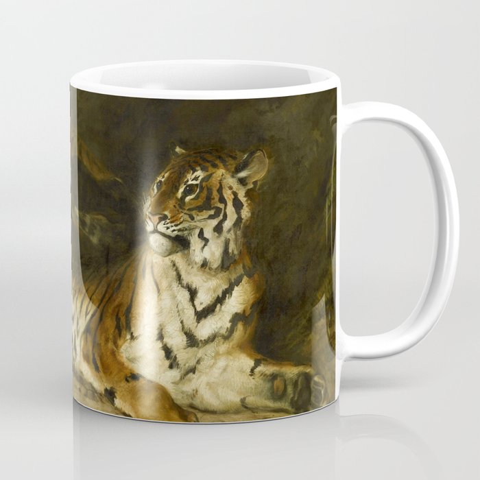 Eugène Delacroix "Tiger playing with his mother" Coffee Mug