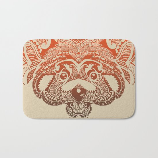 Polynesian Red Panda Bath Mat